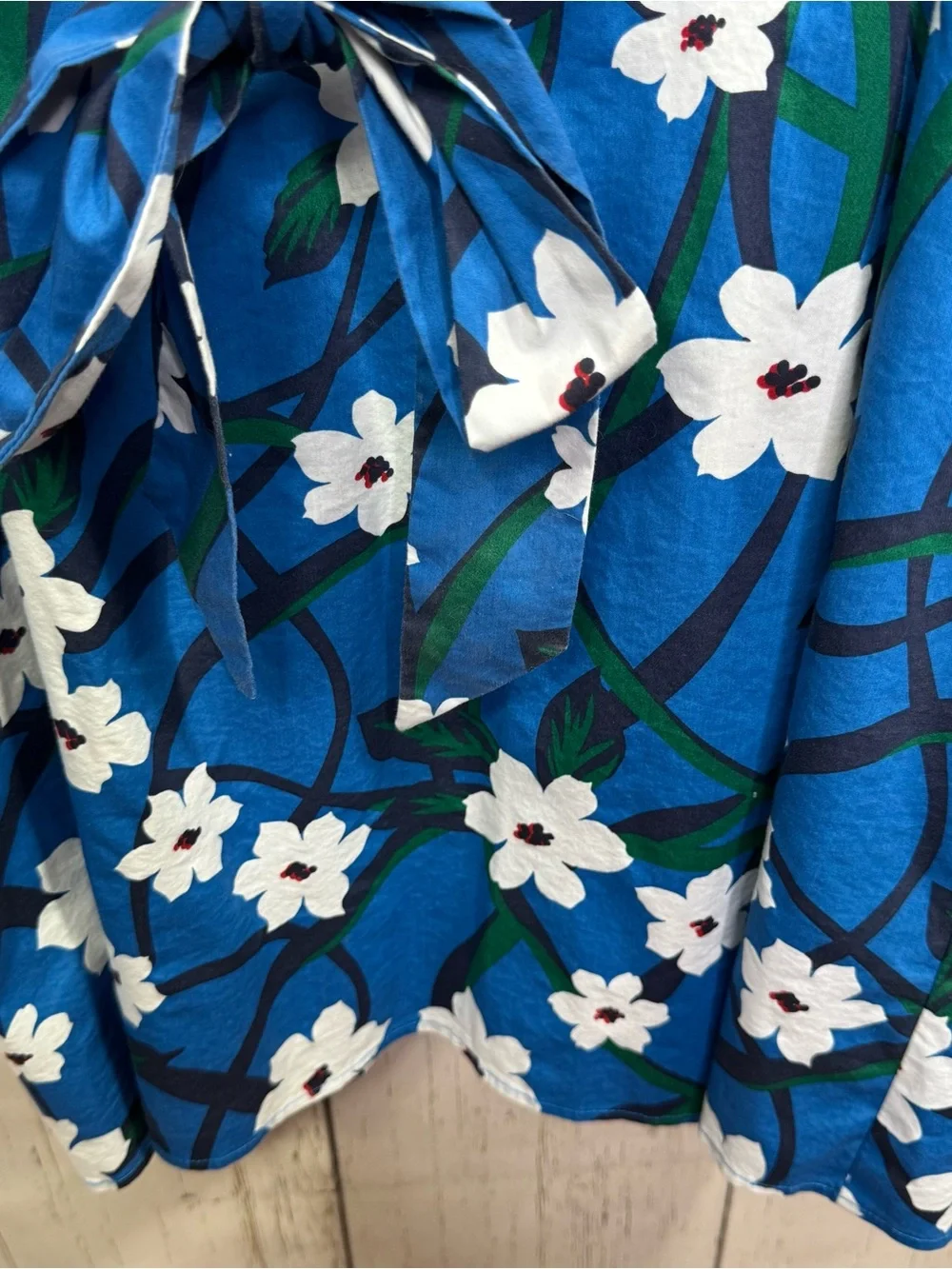 Draper James X Eloquii Southern Belle Floral Tie Waist Balloon Sleeve Dress 22